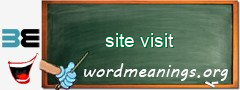 WordMeaning blackboard for site visit